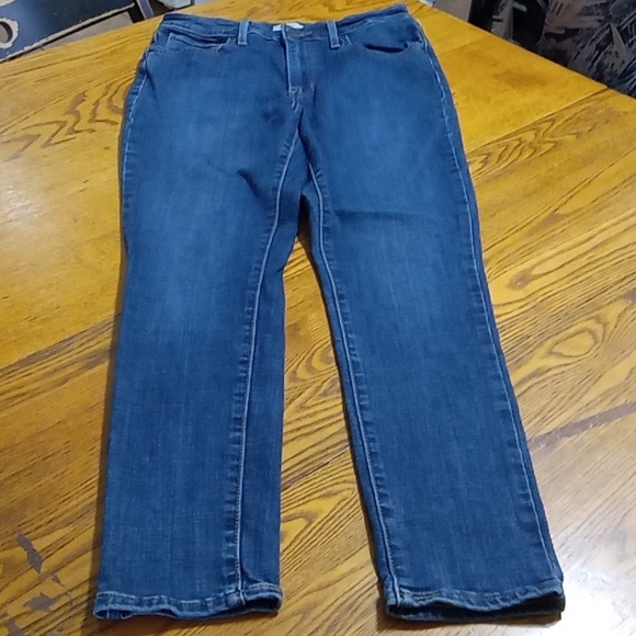 Levi's Denim - LEVI'S  Womens 29  (27 x 27) JEANS DENIM Pants Preowned BLUE HIGH RISE SKINNY